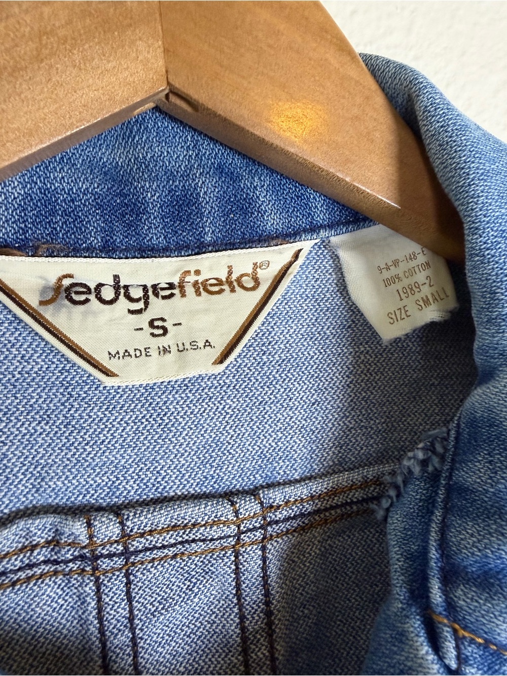 Vintage 70s 80s Sedgefield Denim Trucker Jacket Size Small Made in USA - Picture 5 of 12